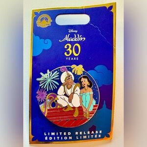 Disney Aladdin 30th Anniversary Pin 2022 Aladdin LR Jasmine Limited Release New